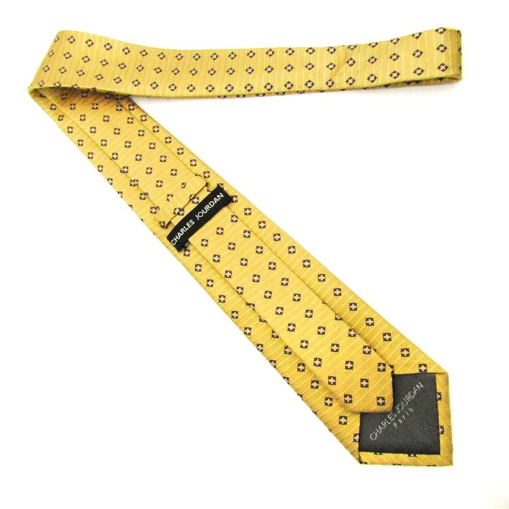 シャルル・ジョルダン ブランドネクタイ ボーダー柄 ドット 小紋柄 シルク イタリア製 PO メンズ イエロー CHARLES JOURDAN |  | 02