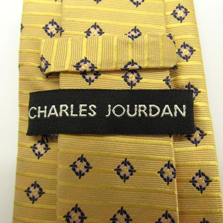 シャルル・ジョルダン ブランドネクタイ ボーダー柄 ドット 小紋柄 シルク イタリア製 PO メンズ イエロー CHARLES JOURDAN |  | 03