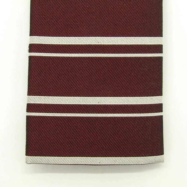 タケオキクチ ブランド ネクタイ 40ct525 スクエアタイ ボーダー柄 シルク PO メンズ ブラウン TAKEO KIKUCHI | TAKEO KIKUCHI | 05