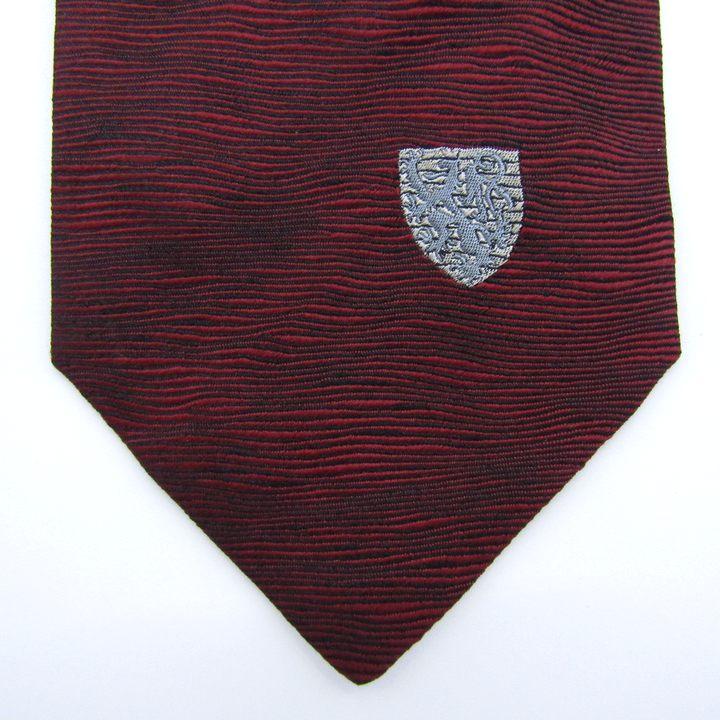 ドミニクフランス クラウン ブランドネクタイ 小紋柄 シルク フランス