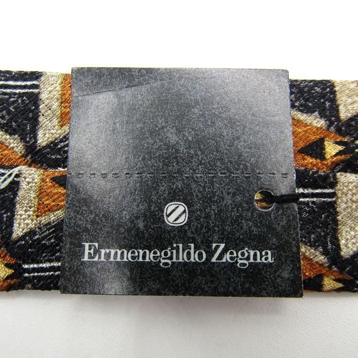 エルメネジルドゼニア ブランド ネクタイ ストライプ シルク 未使用タグ付 PO メンズ ブラック Ermenegildo Zegna エルメネジルドゼニア ブランド ネクタイ ストライプ シルク 未使用