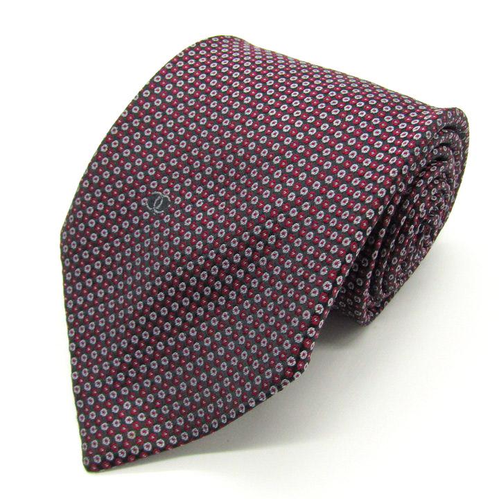 シャネル ネクタイ 小紋 ドット ココマーク 刺繍 チェーン ハイブランド 高級 CHANEL（シャネル） ブランド ネクタイ ココマーク 小紋柄 ドット柄