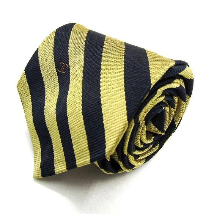 CHANEL（シャネル） ブランド ネクタイ ココマーク ストライプ柄