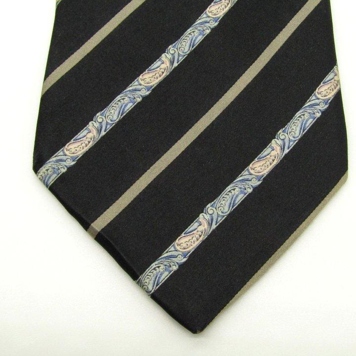 LANVIN（ランバン） ブランド ネクタイ ストライプ柄 ペイズリー