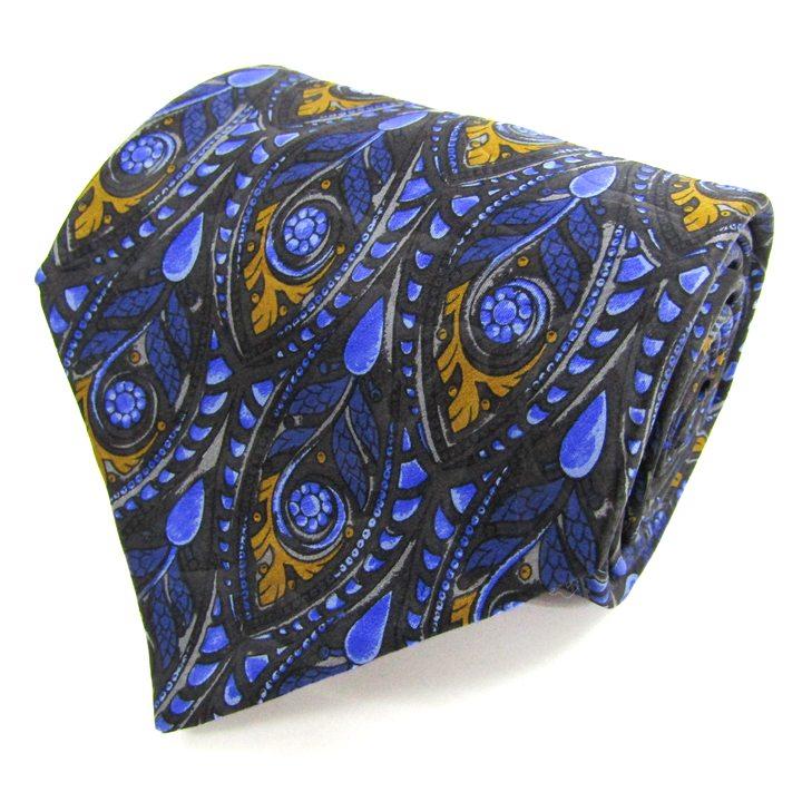 LANVIN（ランバン） ブランド ネクタイ 総柄 シルク フランス製 PO