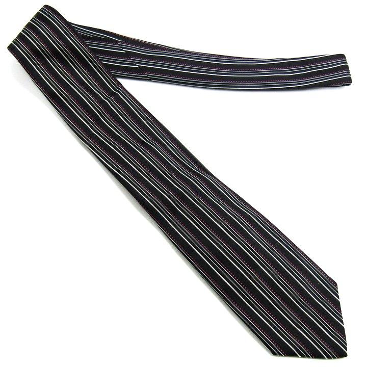 ミスタージュンコ ブランド ネクタイ ストライプ柄 シルク PO メンズ