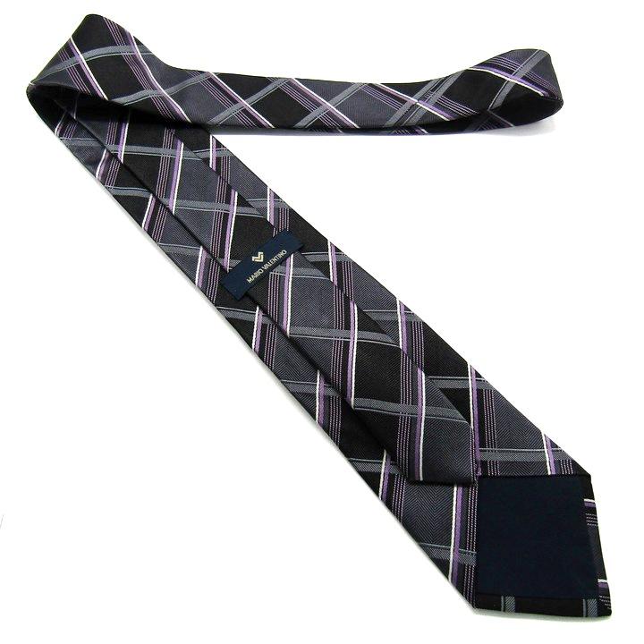 マリオヴァレンティノ ブランド ネクタイ チェック柄 シルク 日本製 PO
