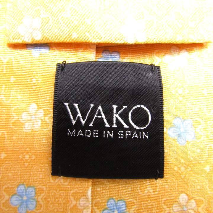 銀座和光 ネクタイ ブランド 総柄 花柄 シルク スペイン製 PO メンズ