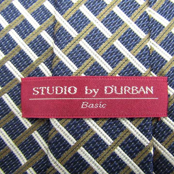 D'URBAN（ダーバン） ブランド ネクタイ チェック柄 格子柄 シルク PO