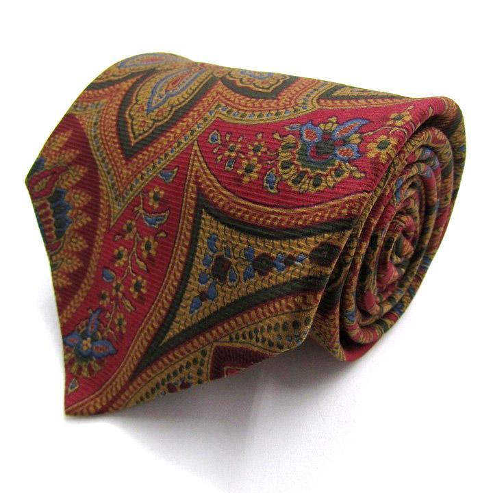 ETRO（エトロ） ブランド ネクタイ ペイズリー 幾何学模様 花柄 シルク
