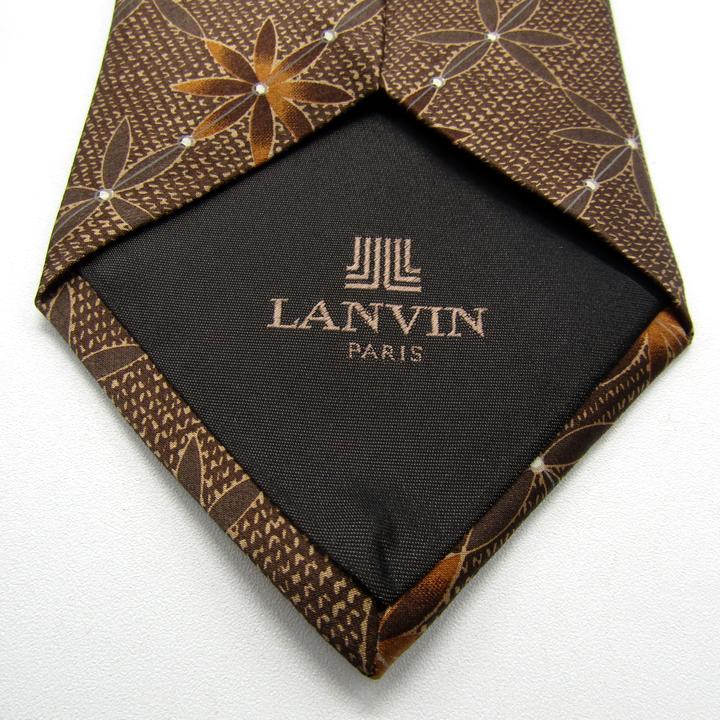LANVIN（ランバン） ブランド ネクタイ 小紋柄 花柄 シルク フランス製