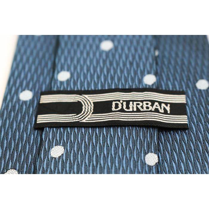 ダーバン ブランドネクタイ ドット シルク PO  メンズ ブルー Durban｜kbnet2019v1｜04