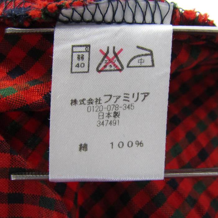 ファミリア ワンピース 日本製 コットン トップス キッズ 女の子用 100