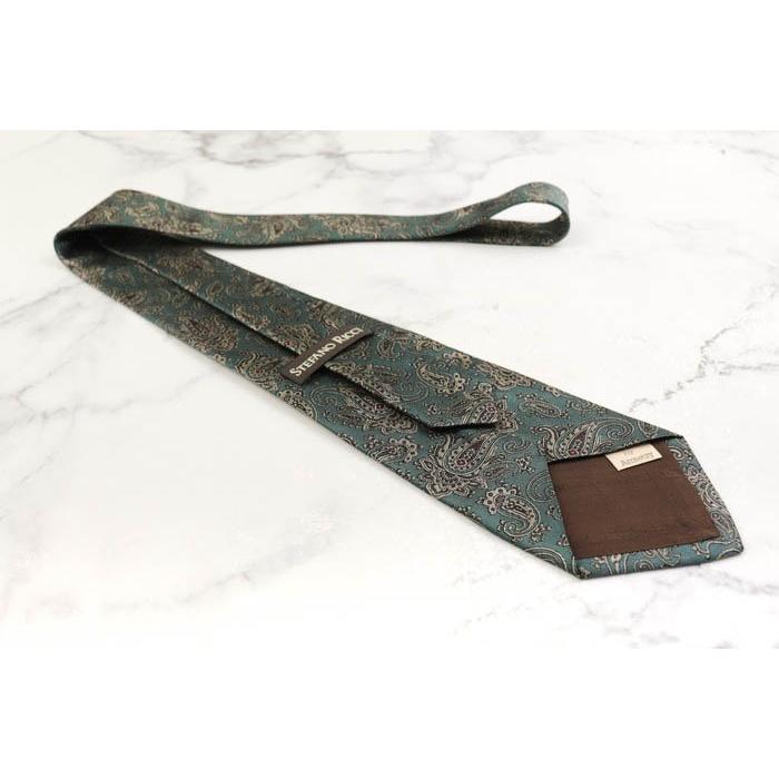 ステファノリッチ ブランド ネクタイ シルク ペイズリー柄 総柄 メンズ