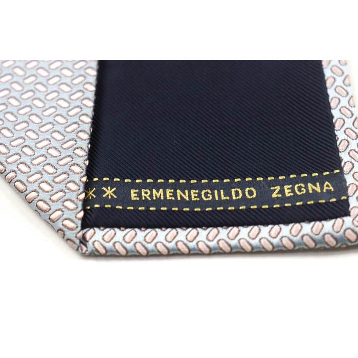 エルメネジルドゼニア ブランド ネクタイ ドット パネル柄 シルク メンズ ライトグレー Ermenegildo Zegna 世界最高峰ブランド｜kbnet2019v1｜04