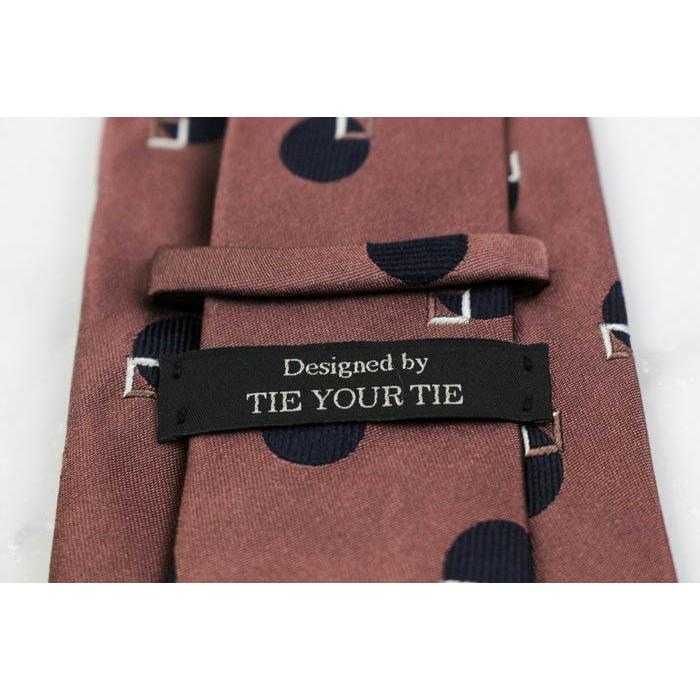 タイユアタイ ブランド ネクタイ オリヒカ ドット 小紋柄 パネル柄