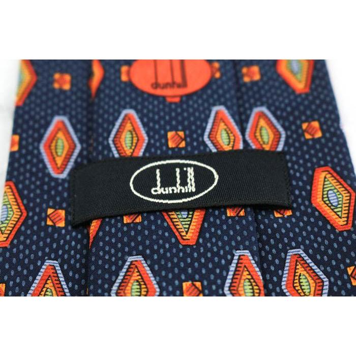 dunhill（ダンヒル） ブランド ネクタイ 小紋柄 ドット 幾何学模様