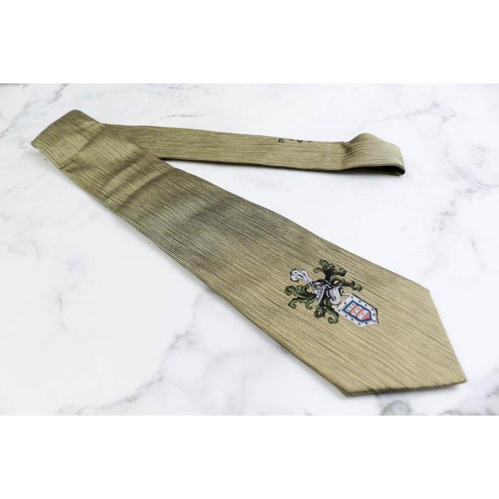 ドミニクフランス クラウン ブランド ネクタイ 紋章 シルク 仏製 未