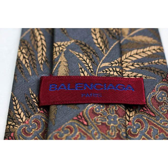 BALENCIAGA バレンシアガ ブランド ネクタイ シルク 花柄 BALENCIAGA バレンシアガ ブランド ネクタイ シルク 花柄