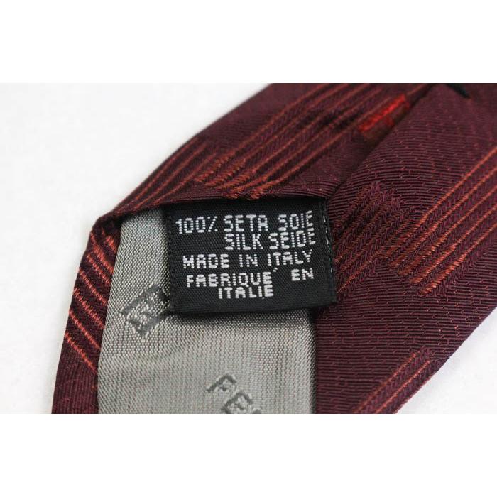 【美品】フェンディ ネクタイ ズッカ柄 ストライプ シルク ハイブランド 高級 極美品】FENDI フェンディ ネクタイ ズッカ柄 ストライプ シルク 高級
