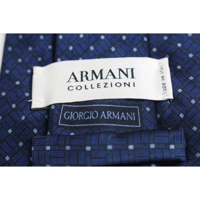 アルマーニコレッツォーニ ブランド ネクタイ シルク 小紋柄