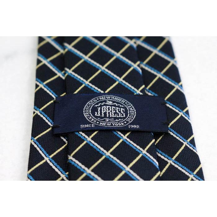 【 J.PRESS／ジェイプレス】日本製 シルク100%チェック柄ネクタイ・新品 J.PRESS（J.プレス） ジェイプレス ブランド ネクタイ チェック柄 格子