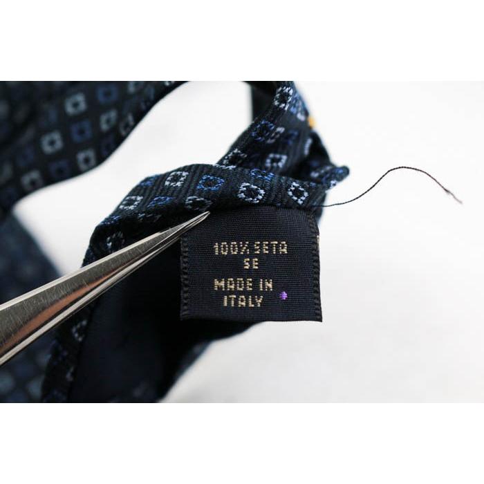 PRADA プラダ シルク ネイビー ドット柄 小紋柄 ネクタイ ブランド ファッション 小物 メンズ※ポスト投稿でのご発送になります。 PRADA プラダ シルク ネイビー ドット柄 小紋柄 ネクタイ ブランド