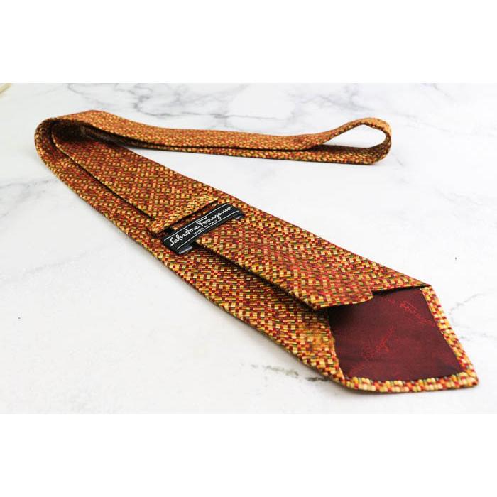 サルヴァトーレフェラガモ ブランド ネクタイ チェック柄 格子柄