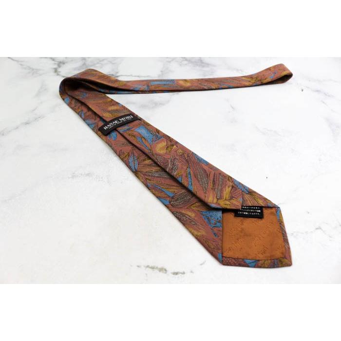 HANAE MORI（ハナエモリ） ブランド ネクタイ シルク ボタニカル柄 総