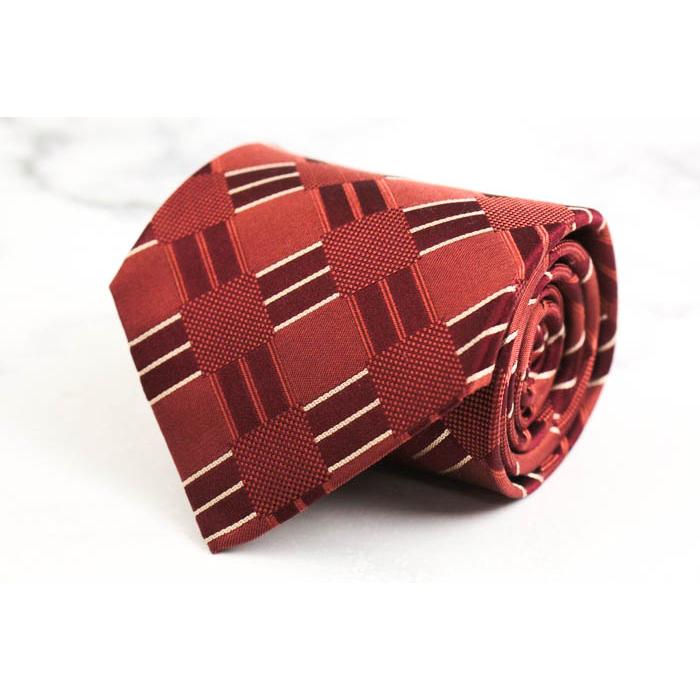 NICOLE（ニコル） ブランド ネクタイ シルク チェック柄 総柄 PO