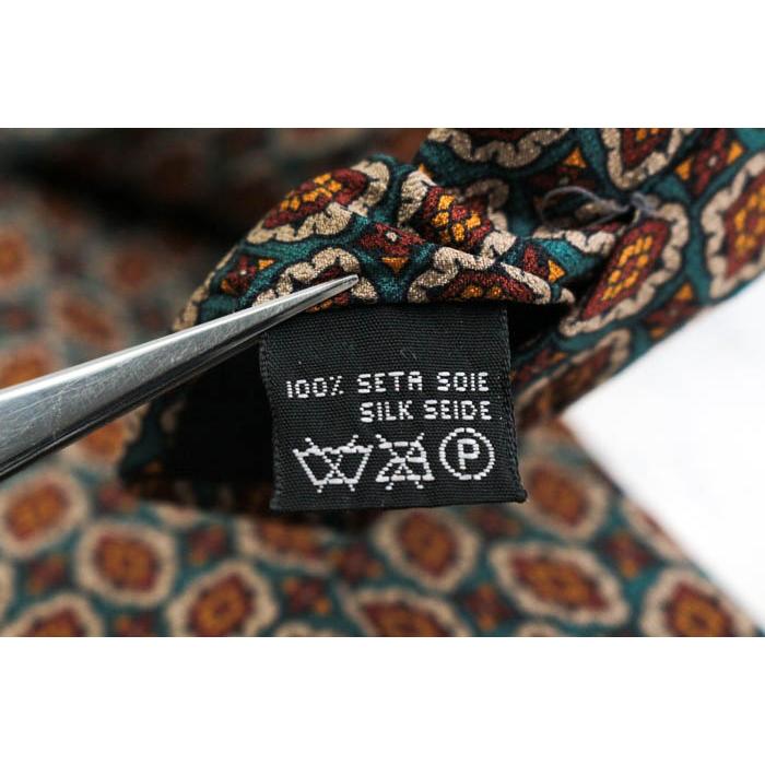 dunhill（ダンヒル） ブランド ネクタイ シルク 小紋柄 総柄 伊製生地