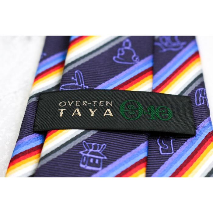 銀座田屋 オーバーテン ブランド ネクタイ ストライプ柄 グラデーション シルク 日本製 PO メンズ ネイビー GINZA TAYA OVER-TEN 銀座田屋 オーバーテン ブランド ネクタイ シルク ストライプ柄 総柄
