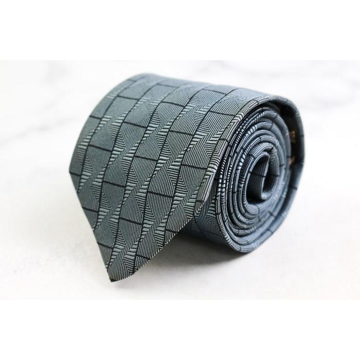 ドミニクフランス スター ブランド ネクタイ シルク 格子柄 総柄 PO