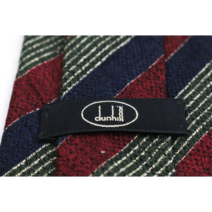 dunhill ダンヒル ブランド ネクタイ シルク ストライプ柄 PO