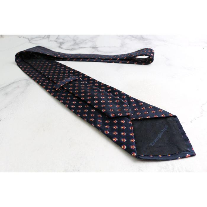 エルメネジルドゼニア ブランド ネクタイ ドット 小紋柄 格子柄 シルク