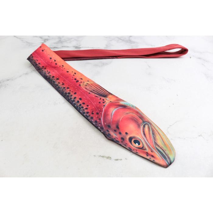ラルフマーリン ブランド ネクタイ 魚 総柄 アメリカ製 PO メンズ