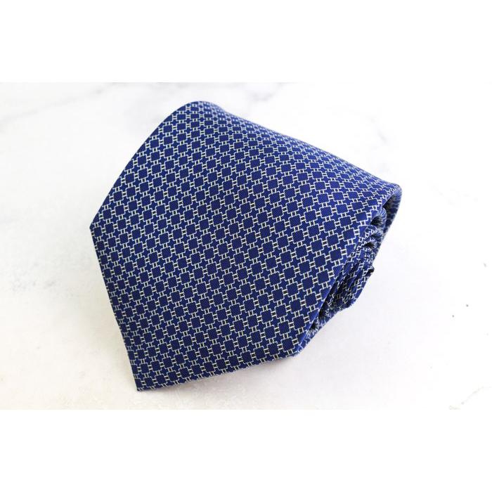バルマン ブランド ネクタイ チェック柄 スクエア柄 格子柄 シルク PO メンズ ネイビー BALMAIN | BALMAIN