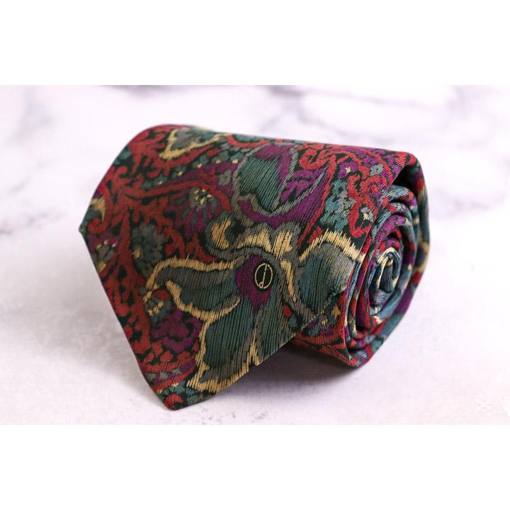 dunhill（ダンヒル） ブランド ネクタイ シルク 花柄 ボタニカル柄 PO