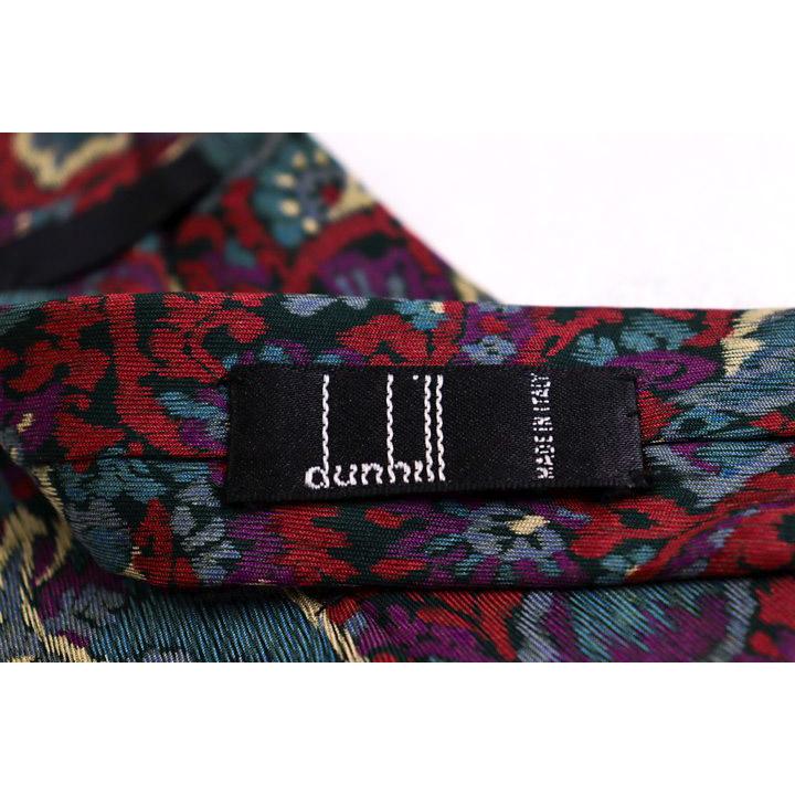 dunhill（ダンヒル） ブランド ネクタイ シルク 花柄 ボタニカル柄 PO