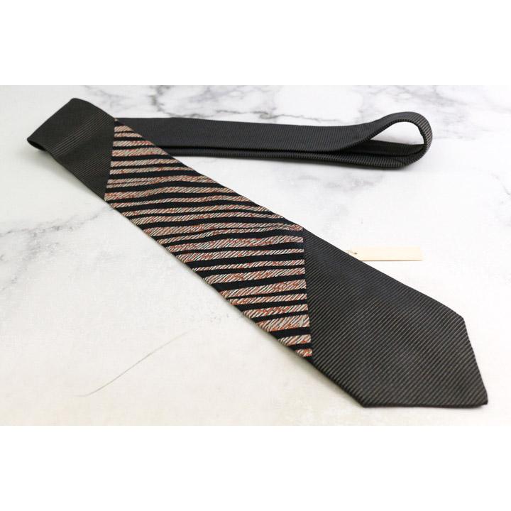 ドミニクフランス スター ブランド ネクタイ ストライプ柄 シルク