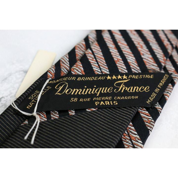 ドミニクフランス スター ブランド ネクタイ ストライプ柄 シルク