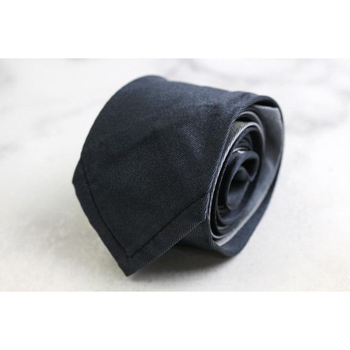良品　ジョルジオアルマーニ　ネクタイ　シルク　ソリッド　無地　ブラック　ホワイト ジョルジオアルマーニ ブランド ネクタイ シルク 無地ソリッド