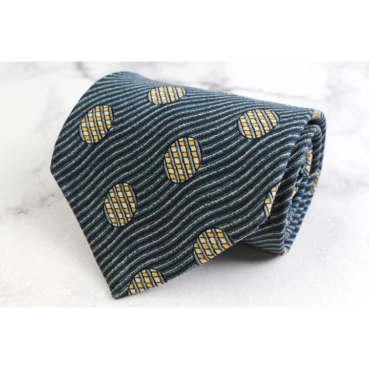 未使用品 GIORGIO ARMANI アルマーニ ネクタイ イエロー ドット ジョルジオアルマーニ ブランド ネクタイ シルク ライン ドット柄