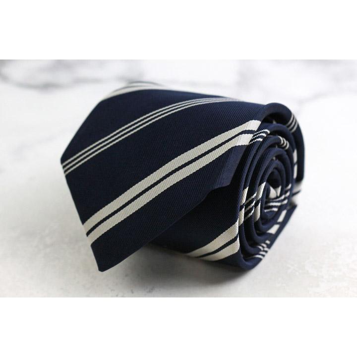 メーカーズシャツ鎌倉 ブランド ネクタイ シルク ストライプ柄 PO メンズ グレー MAKER'S SHIRT KAMAKURA 鎌倉ｼｬﾂ メーカーズシャツ鎌倉 ブランド ネクタイ シルク ストライプ柄 PO
