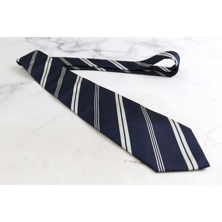 メーカーズシャツ鎌倉 ブランド ネクタイ シルク ストライプ柄 PO メンズ グレー MAKER'S SHIRT KAMAKURA 鎌倉ｼｬﾂ メーカーズシャツ鎌倉 ブランド ネクタイ シルク ストライプ柄 PO