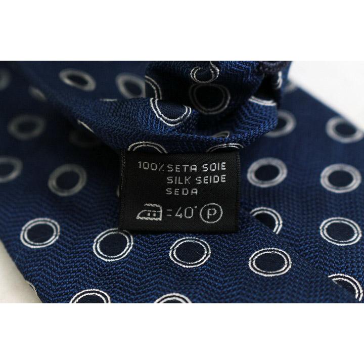 エルメネジルドゼニア ブランド ネクタイ ドット 小紋柄 シルク PO