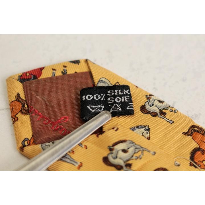 サルヴァトーレフェラガモ ブランド ネクタイ 動物柄 シルク