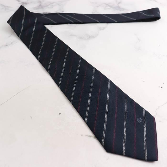 ✨未使用✨dunhill ダンヒル　ネクタイ　ビジネス　ストライプ　ビジネス　黒 dunhill（ダンヒル） ネクタイ ブランド ストライプ柄 シルク