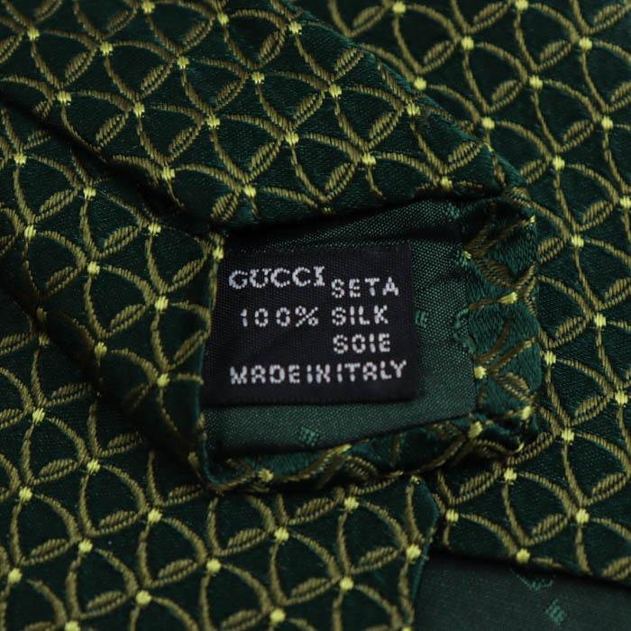 GUCCI（グッチ） ブランド ネクタイ ドット 格子柄 パネル柄 シルク