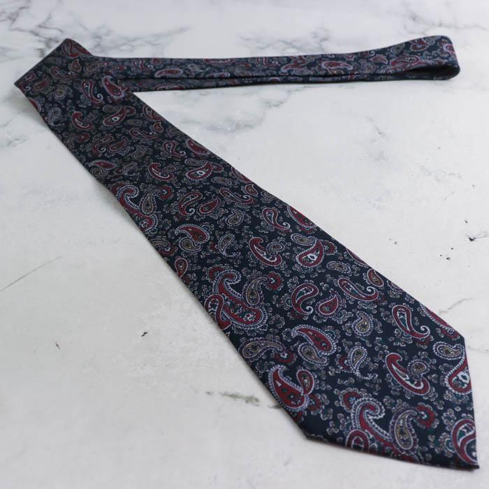 ターンブル＆アッサー ブランド ネクタイ ペイズリー 幾何学模様 シルク PO メンズ ネイビー Turnbull & Asser 英国王室御用達 ターンブル＆アッサー ブランド ネクタイ ペイズリー 幾何学模様